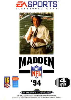 Madden NFL '94 (USA, Europe) box cover front